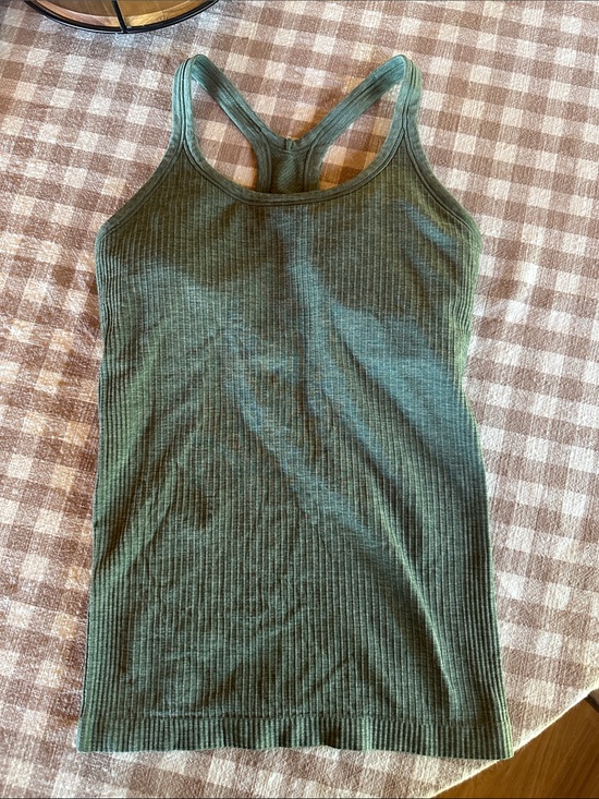 lululemon athletica Tops - lululemon athletica ebb Ribbed Racerback Tank - Green